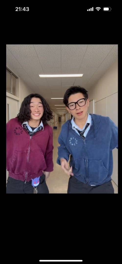 That's Life パーカー 紺色 ジップパーカー Mサイズ