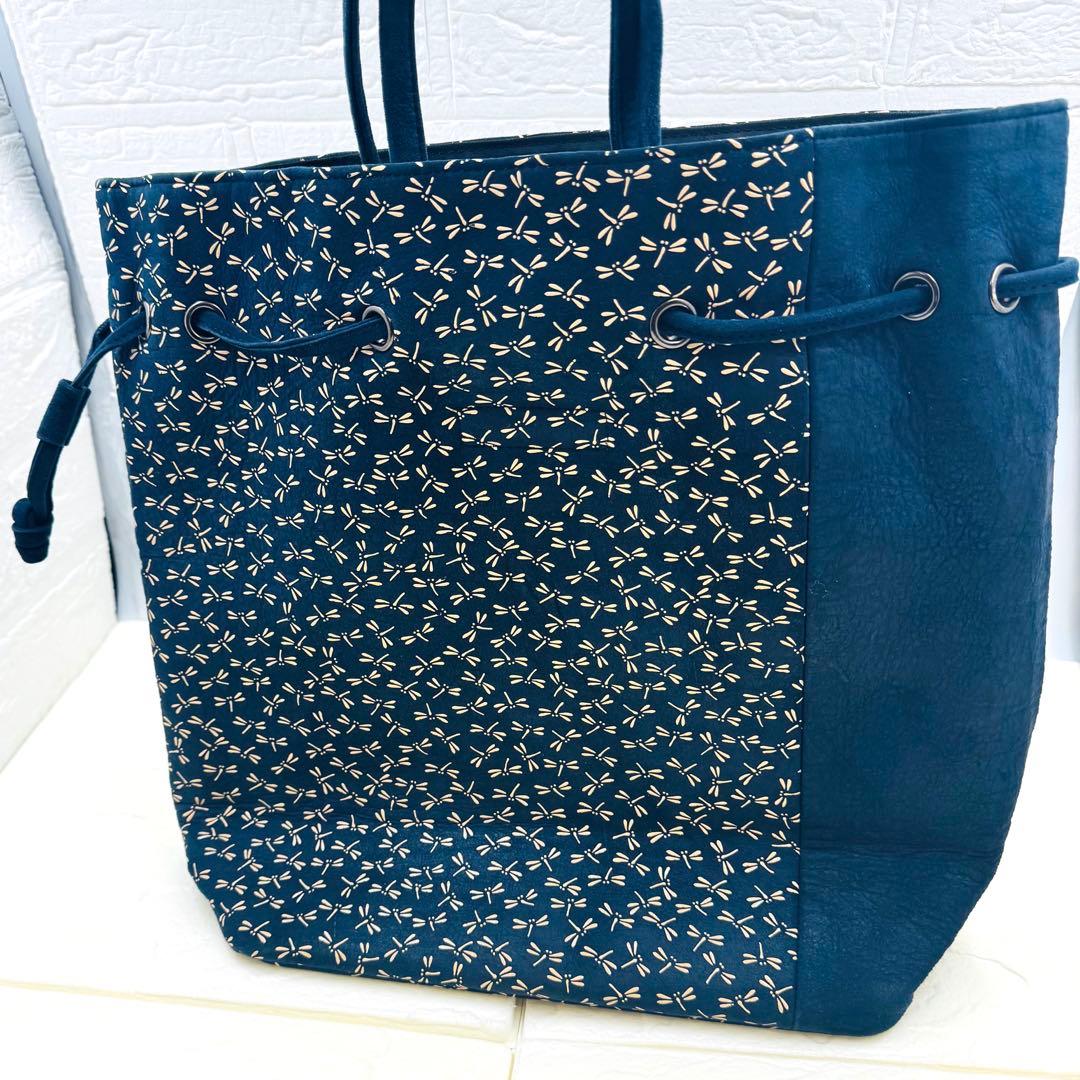 【超美品】✨印傳屋✨INDEN-YA❤️ バック ＆ 二つ折り財布　　とんぼ柄