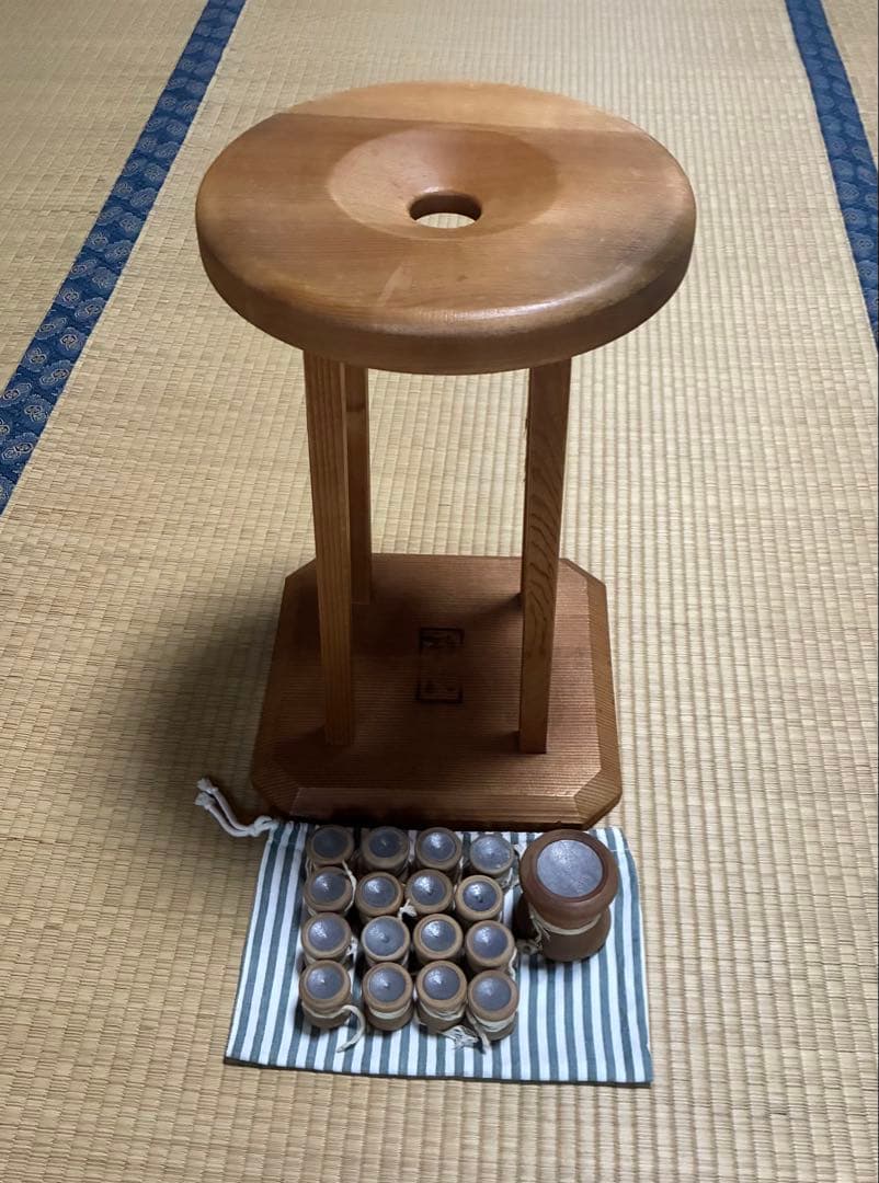 組紐用　丸組み台　組玉、おもりセット売り