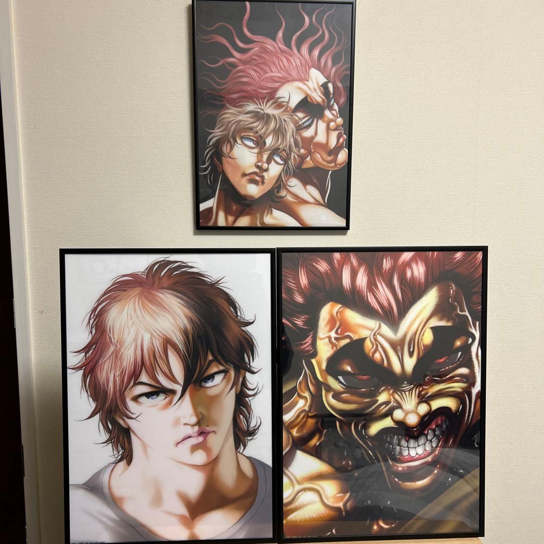 【開封品】一番くじ 刃牙 A・B賞セット売り 展示用アクリルケース付き おまけ付