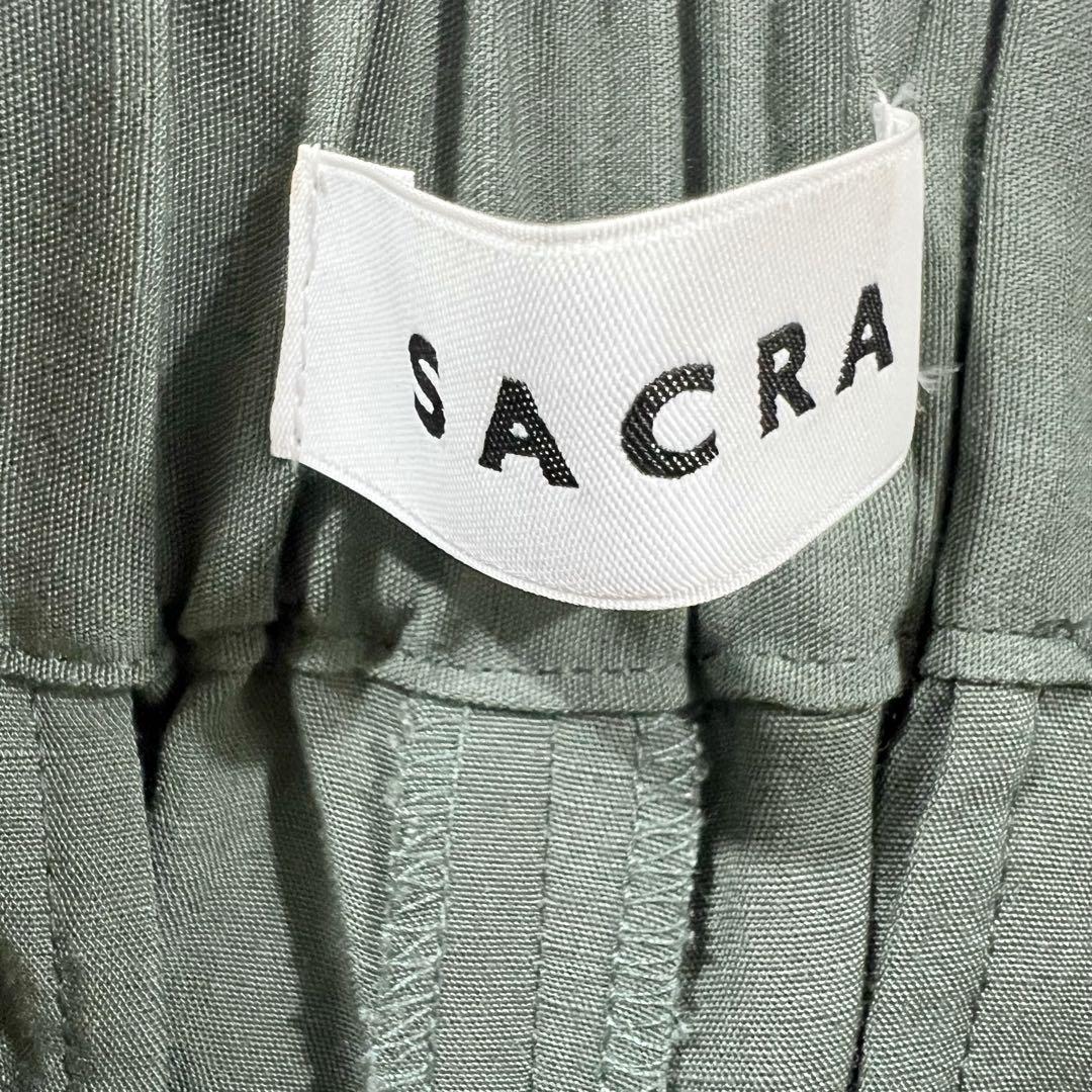 SACRA サクラ リネン混 ワイドパンツ Mサイズ