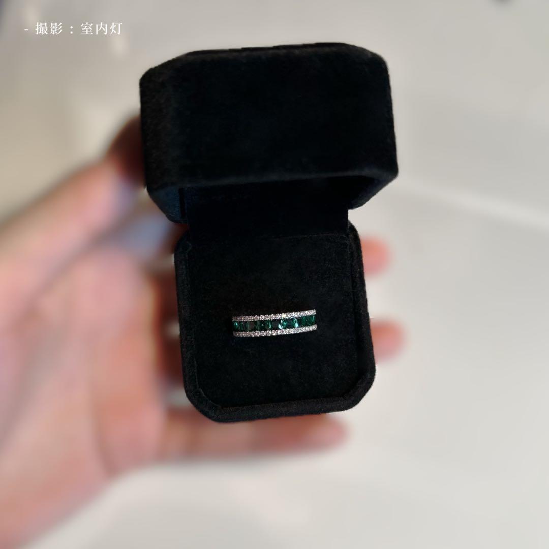 遺品整理　アンティーク　ヴィンテージ　フルエタニティ　エメラルド　ダイヤモンド