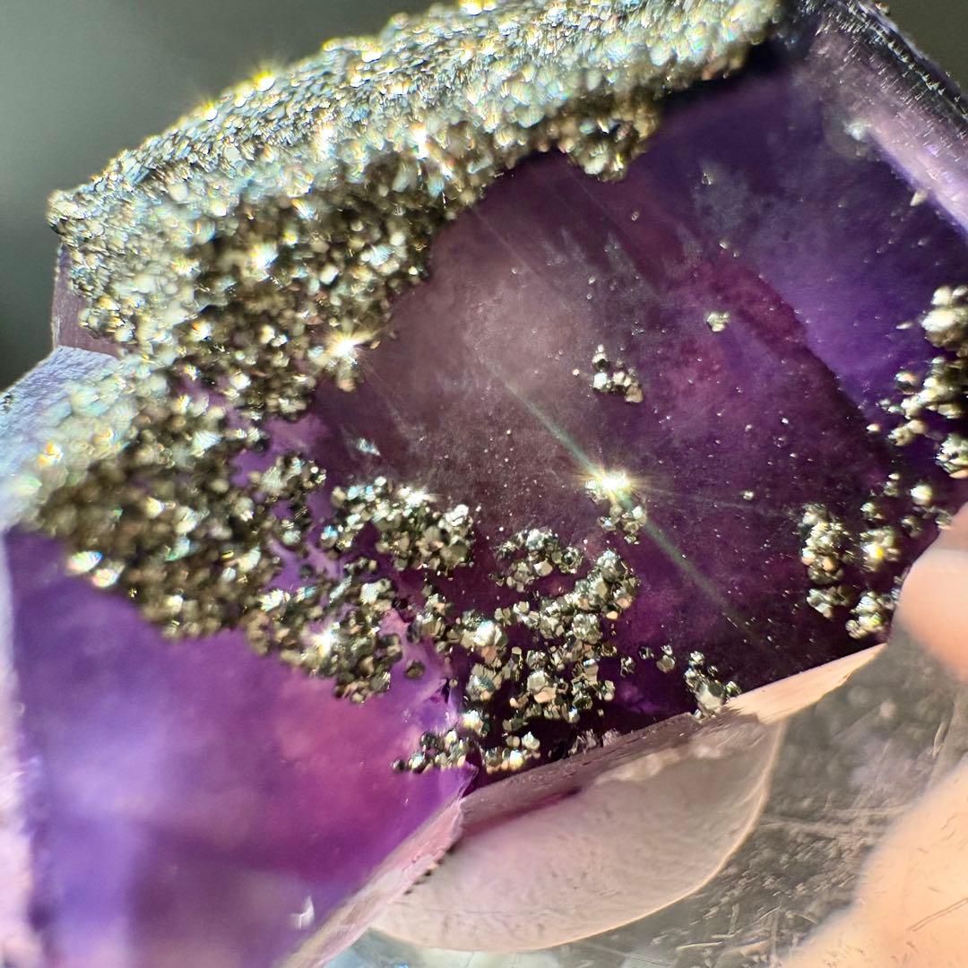 517 中国 内モンゴル産 レアタイプ フローライト&パイライト