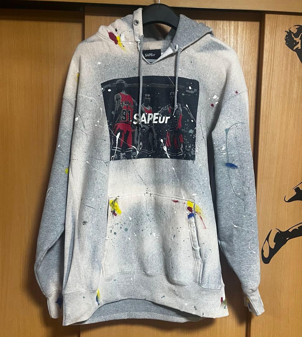 希少　SAPEur BIG3 ペイント　パーカー XX-LARGE
