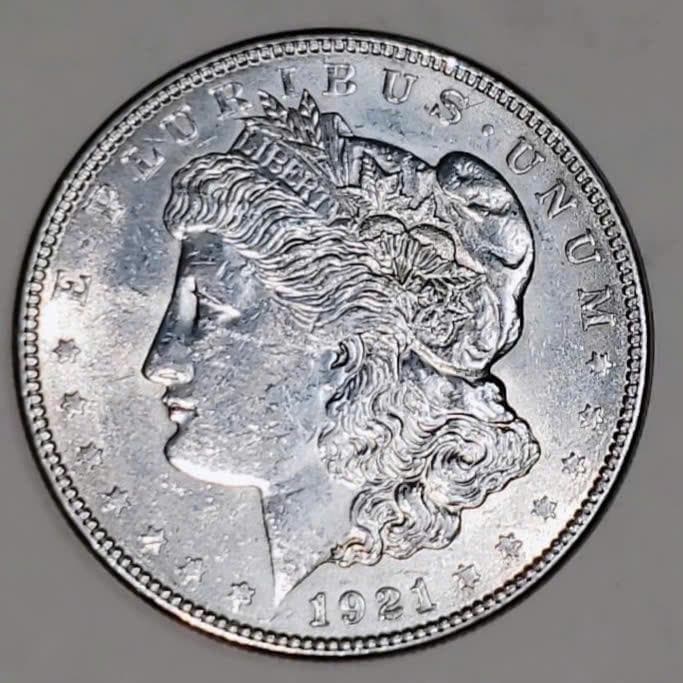 ド*ム様 アメリカ　銀貨　1921　モルガンダラー　UNC　本物保証