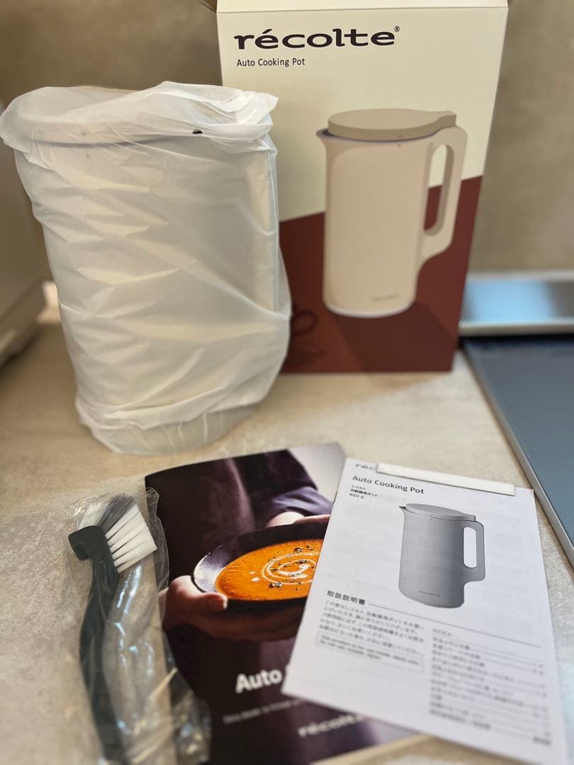 新品★レコルト オートクッキングポット スープメーカー クリームホワイト