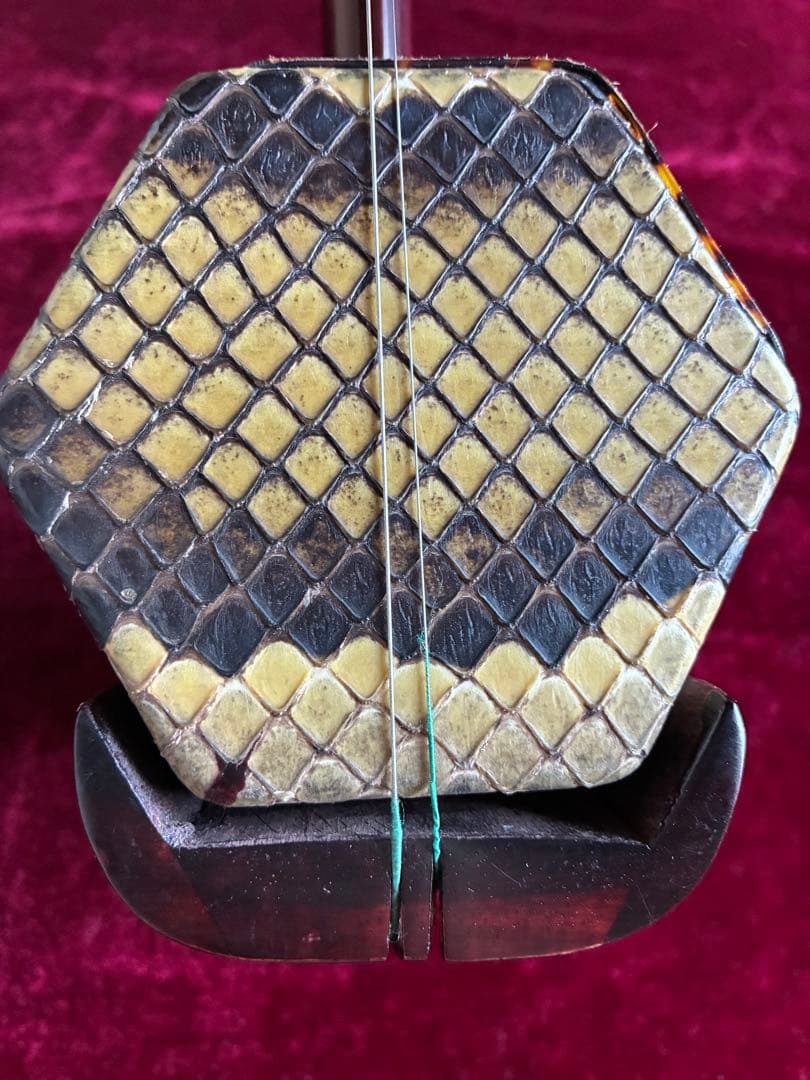 格安二胡★紫檀★錦蛇皮★古月琴坊・万其興製作★十年保証★必需品揃い★100％評価