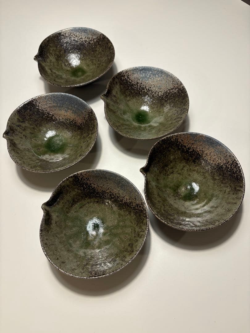 京都清水焼　森陶房　片口　五脚組