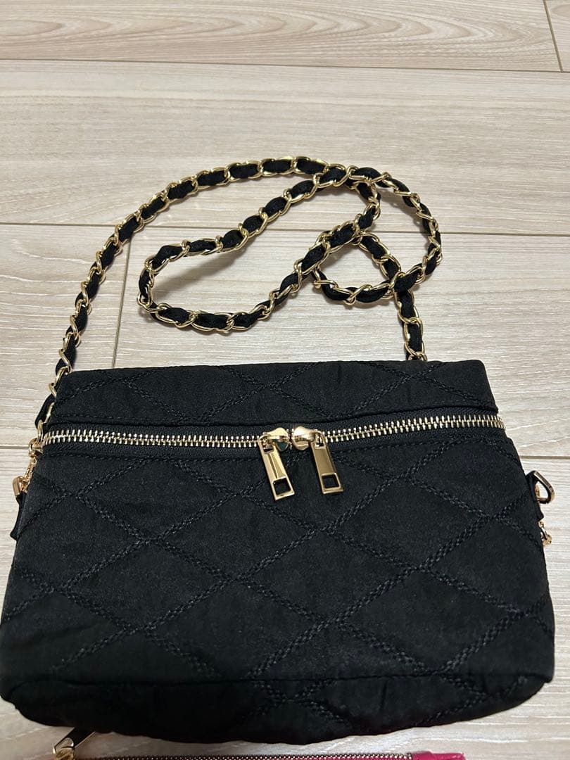 【最終SALE】ソレイル　バニティバック　黒