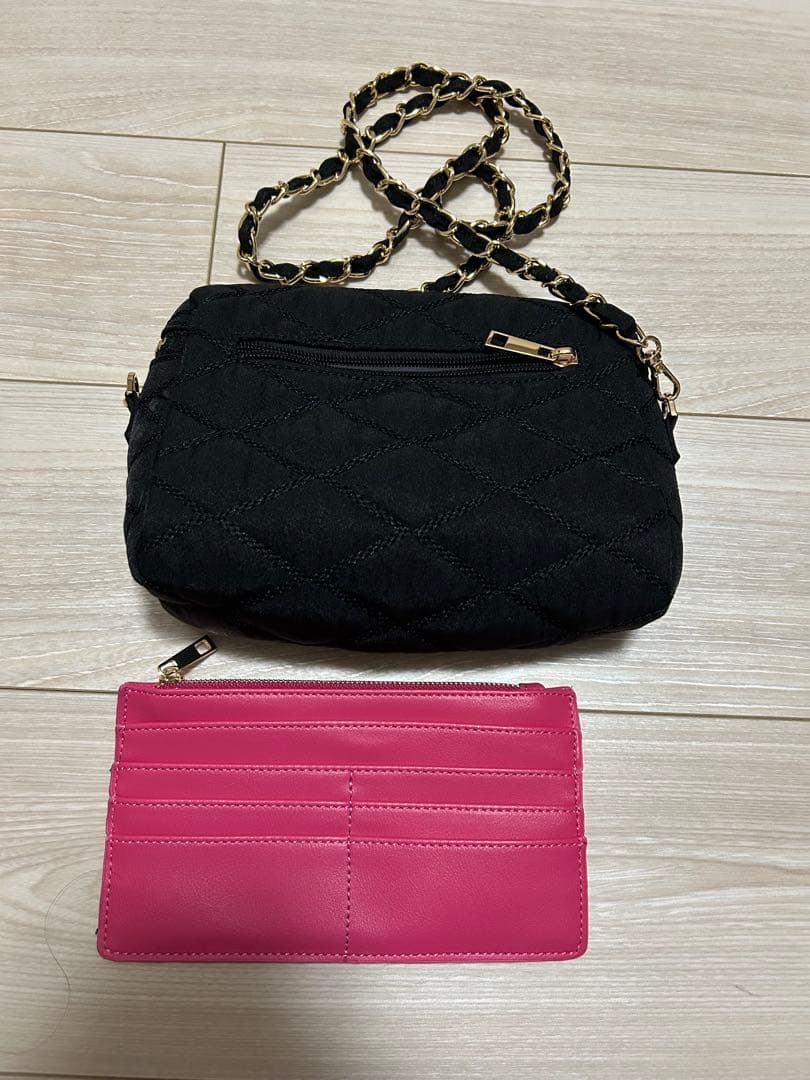 【最終SALE】ソレイル　バニティバック　黒