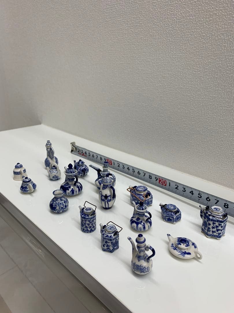 染め付け　ティーポット(ミニチュア)