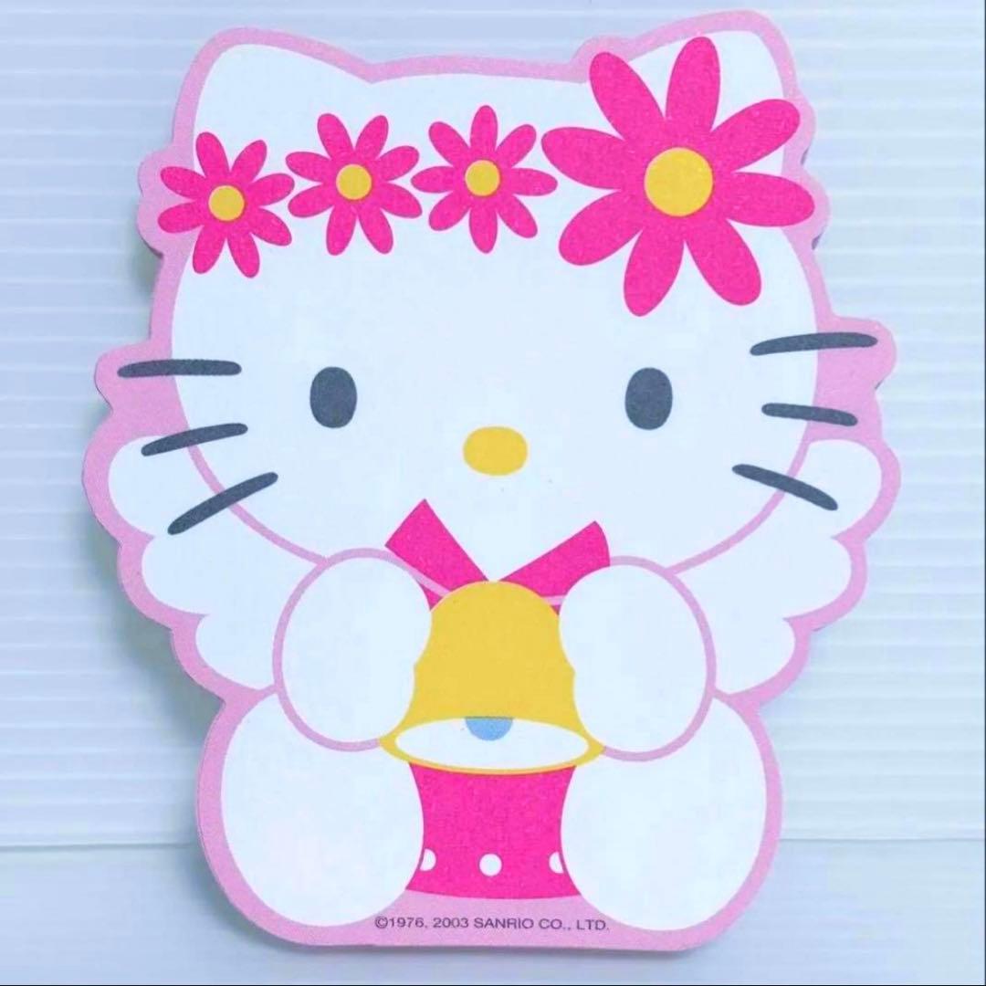 海外限定　ハローキティ　エンジェル　ダイカットメモ　平成レトロ　サンリオ　メモ帳