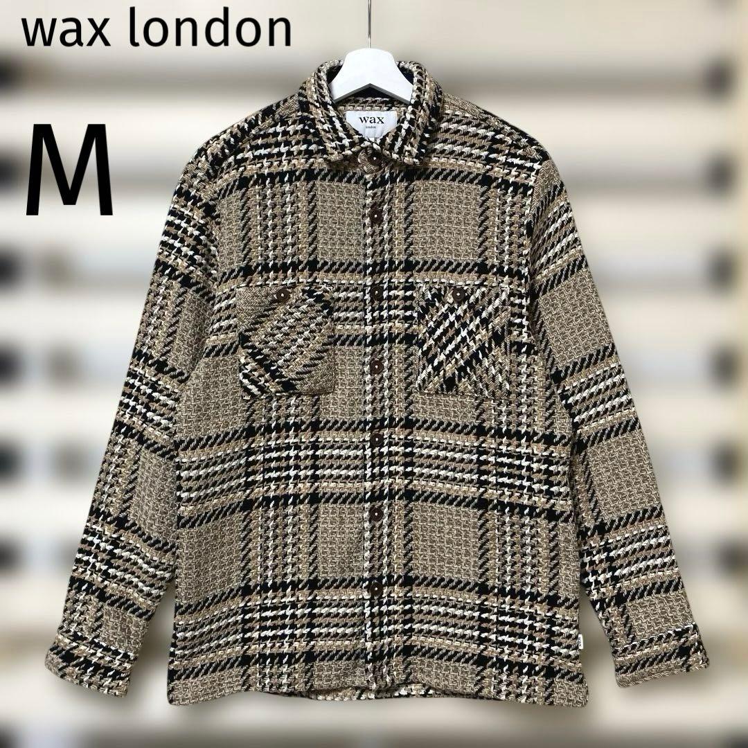美品！wax london ワックスロンドン バスケットチェックシャツ M