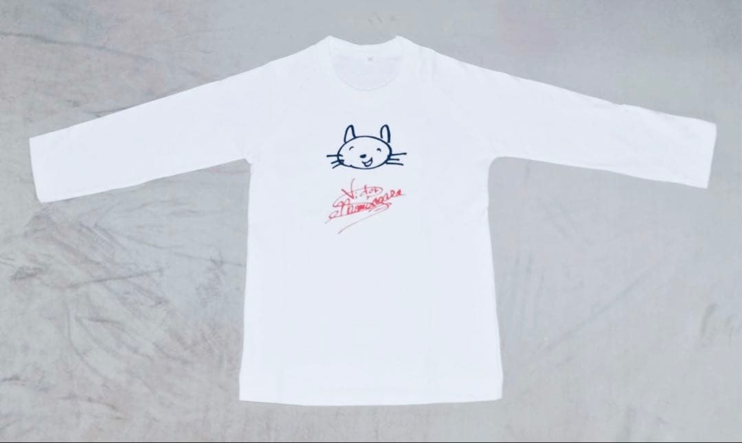 1969年製ビクター佐良直美サインイラスト刻印Tシャツサガラナオミ昭和レトロ歌謡