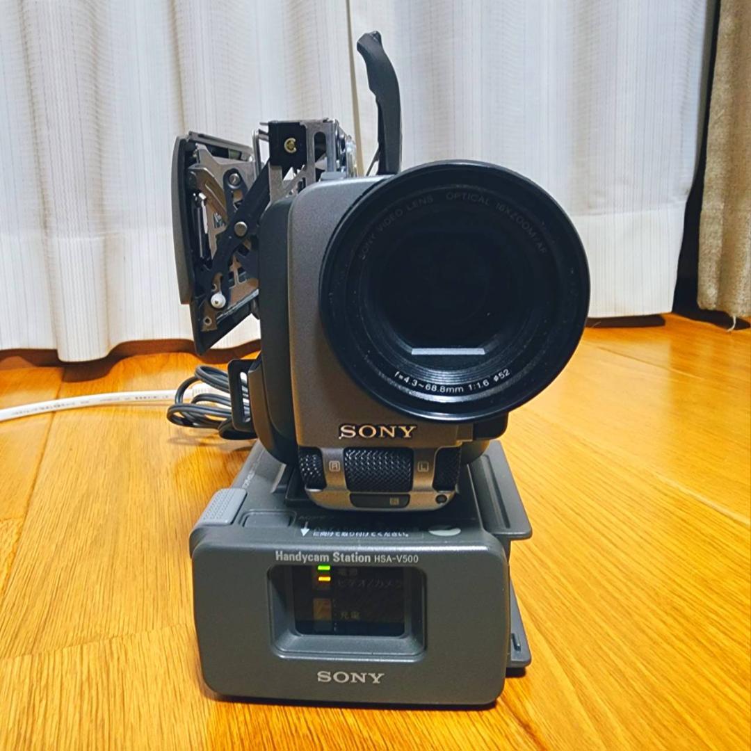 【動作確認済】SONY 高画質 Hi8 ビデオカメラ CCD-TR3000 一式