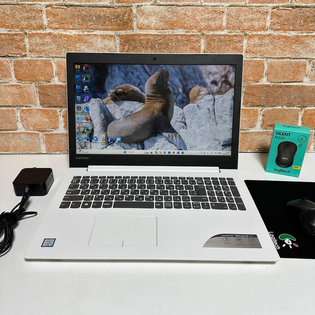 美品LENOVOノート PC SSD256GBメモリ8GB Win11オフィス付