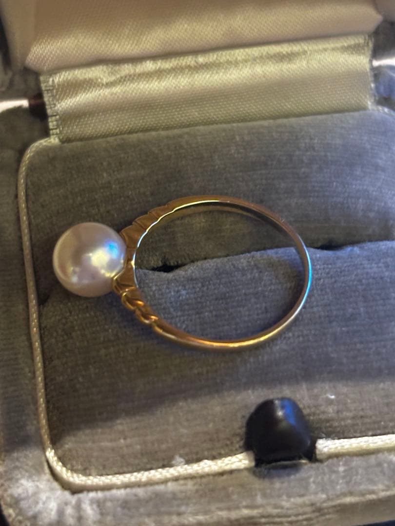 ミキモトMIKIMOTO K18YG リング あこや真珠　12号