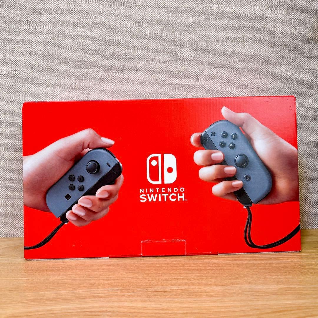【美品】 バッテリー強化版 Nintendo Switch本体 グレー
