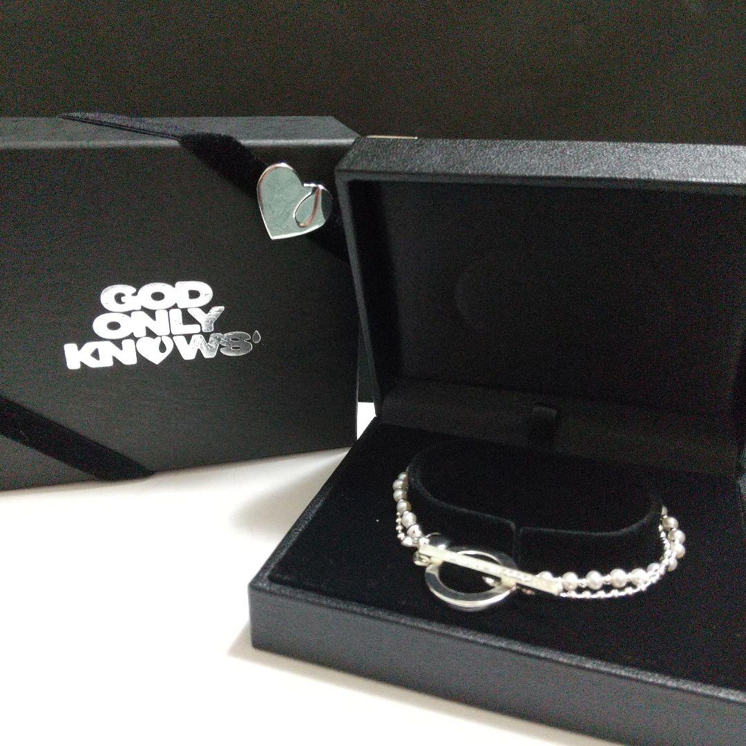 GOD ONLY KNOWS パールチェーンブレスレット Mサイズ