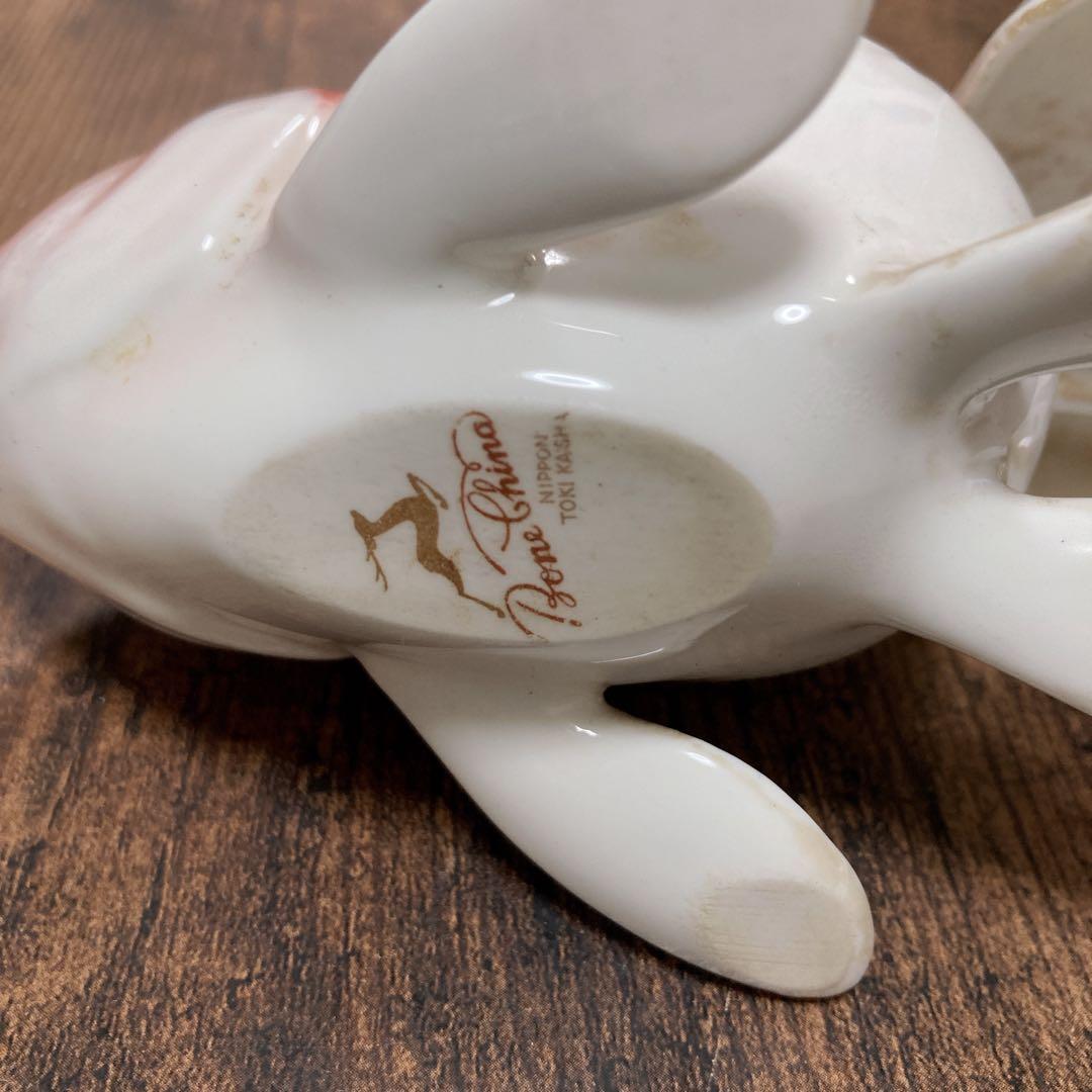 ノリタケ　ボーンチャイナ 金魚 琉金 シカ印　アンティークオブジェ　骨董　レトロ