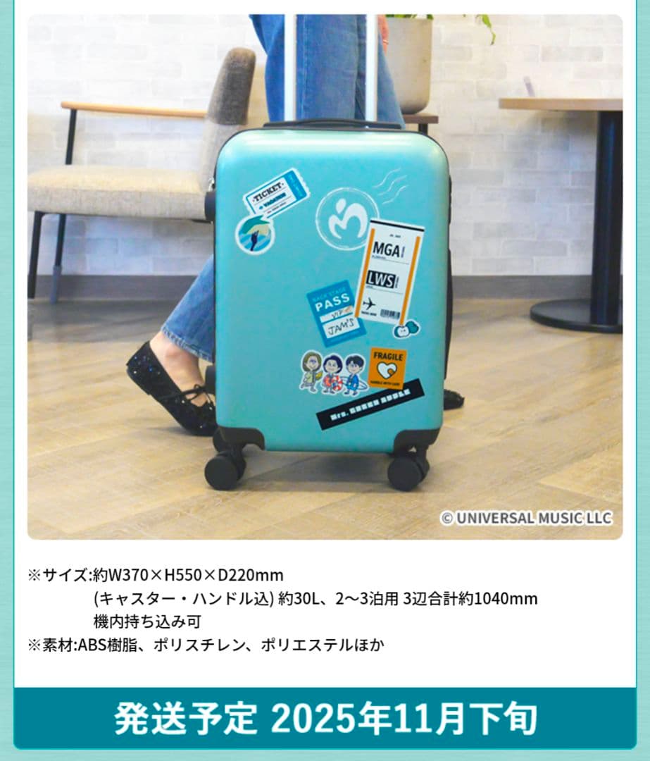 Mrs.グリーンアップル　キャリーケース