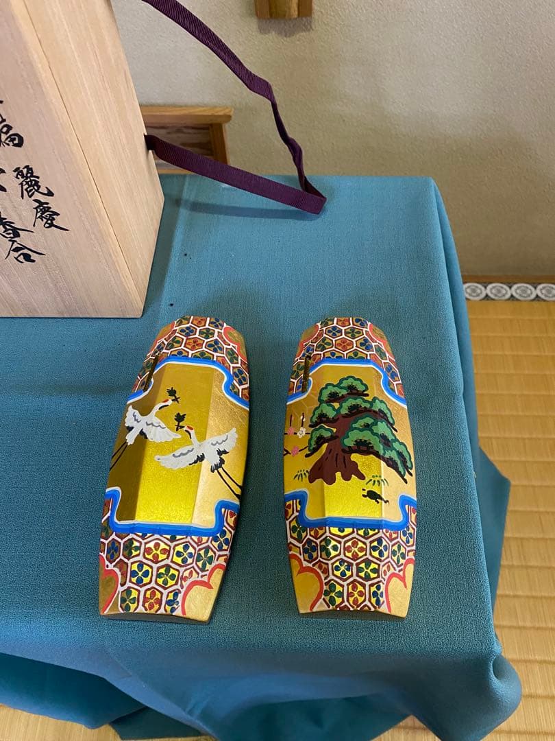 茶道具/有職ぶりぶり香合 有職庵監修 金箔押 工芸品