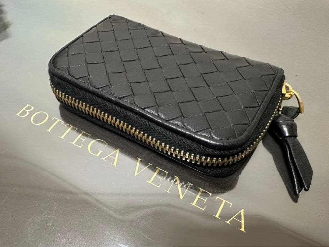 ★【極美品】ボッテガヴェネタ ケース ラム／ネロブラック／ゴールド✨✨✨4️⃣