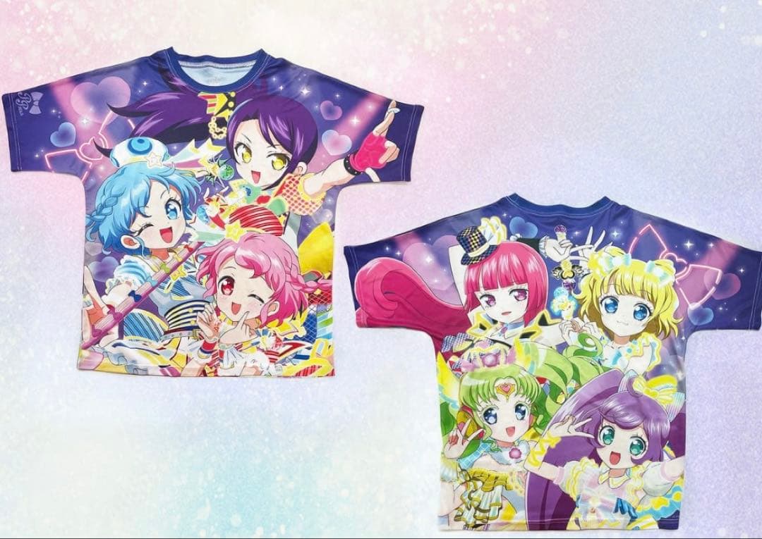 アイドルタイムプリパラ10周年 フルグラフィックTシャツ Lサイズ