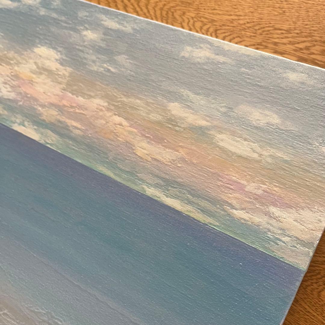 海の風景 テクスチャーアート 海の絵 海 海アート 癒し 風景　原画