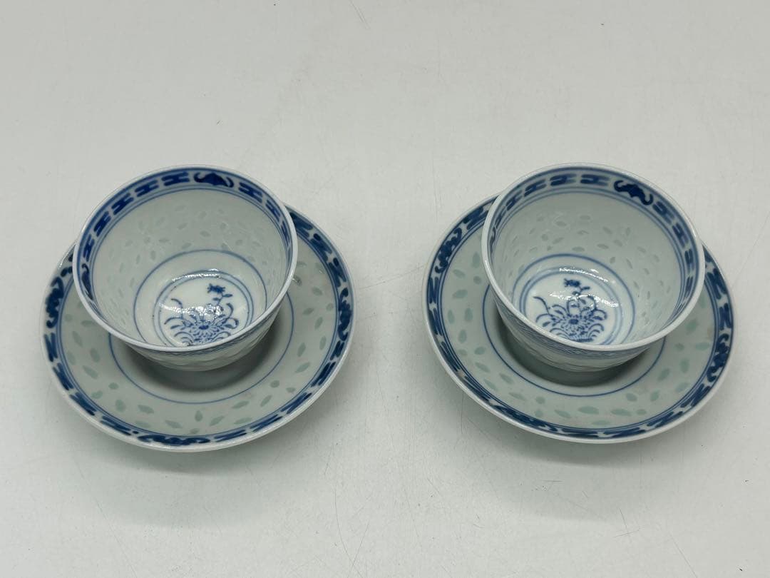 中国　蛍茶器ペア　玩玉　送料込み0711