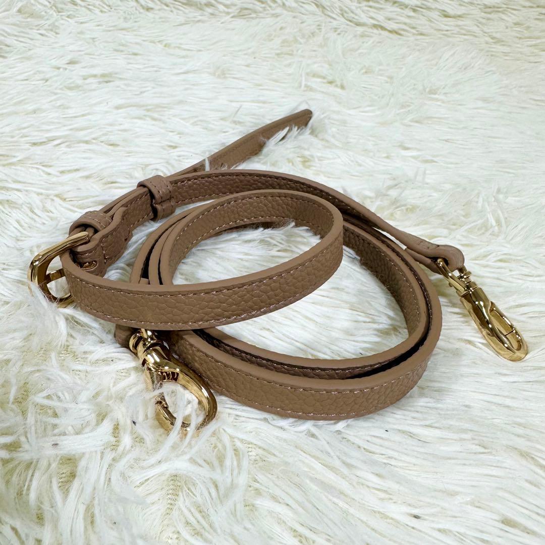 【美品】キタムラ2way トートバッグ シボ革 ベージュ ネット完売品