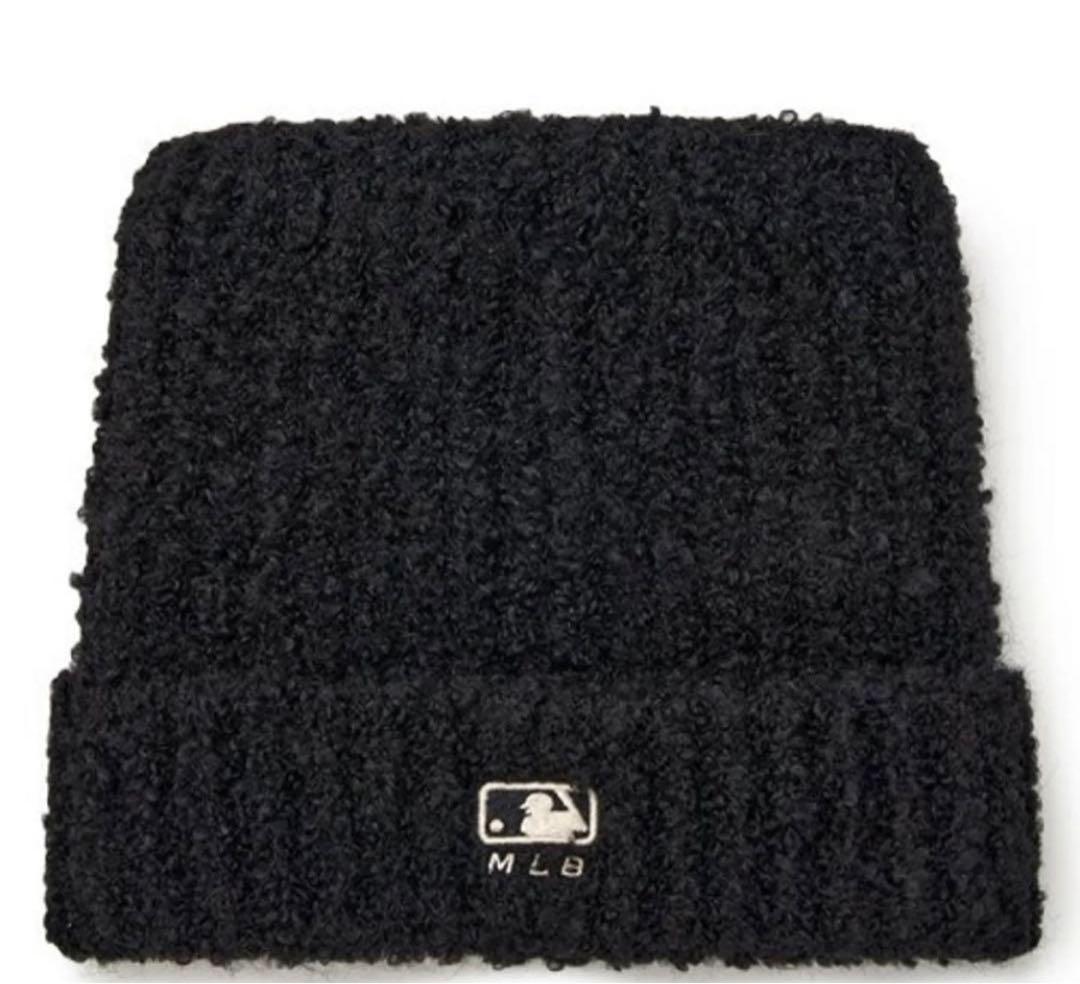【新品未使用】MLBkorea　猫耳　ビーニー　ブラック　カリナ着用　大人気