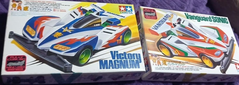 ミニ四駆当時物 ビクトリーマグナムとバンガードソニック 未組み立て✨