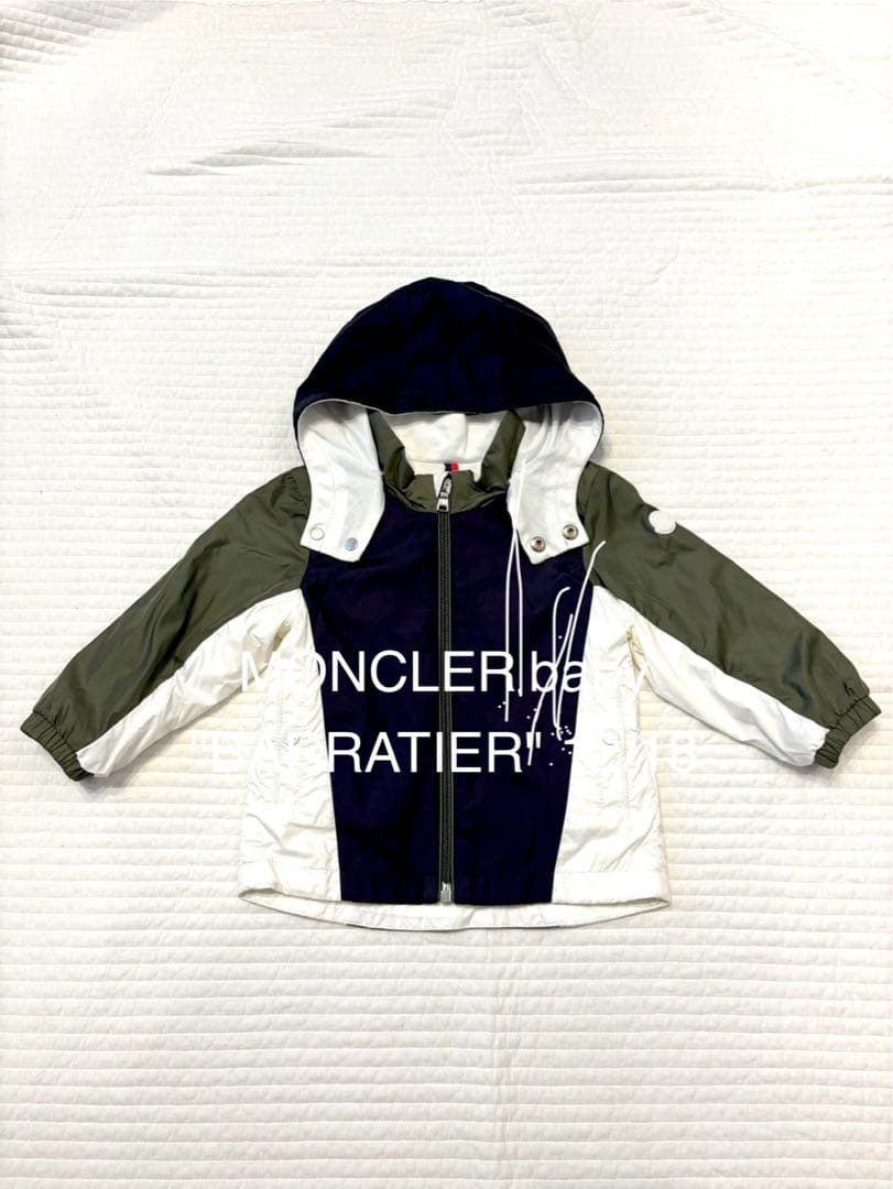 美品 MONCLER baby ナイロン パーカー アウター 80cm