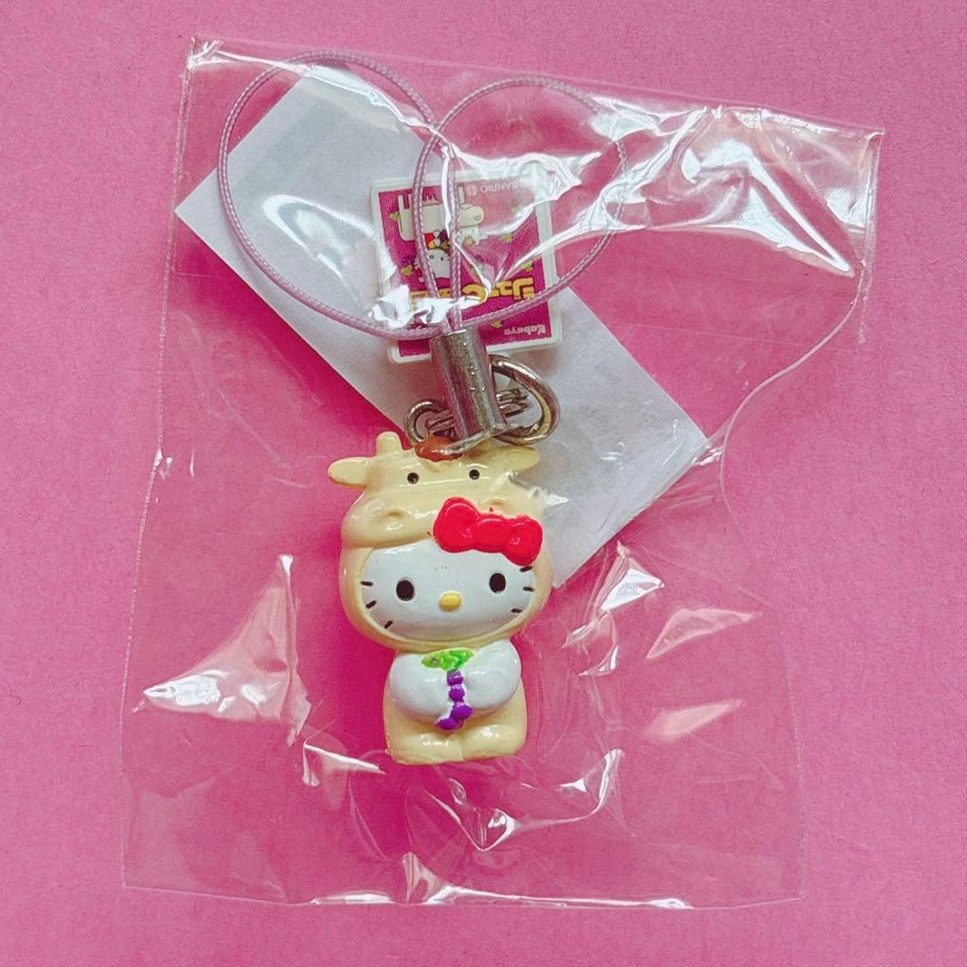 ♡キティ 根付け ストラップ ボールペン ユニバーサル USJ いちごミルク風呂