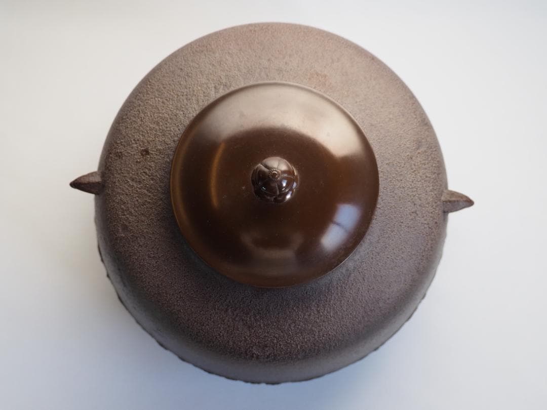 【人間国宝】高橋敬典造『阿弥陀堂釡』（共箱）