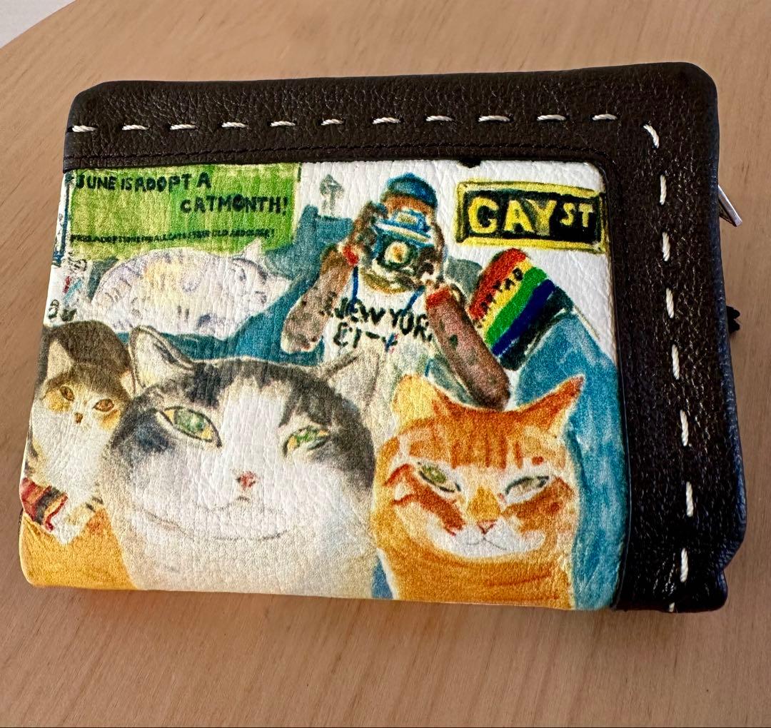 Manhattaner's 猫の二つ折り財布