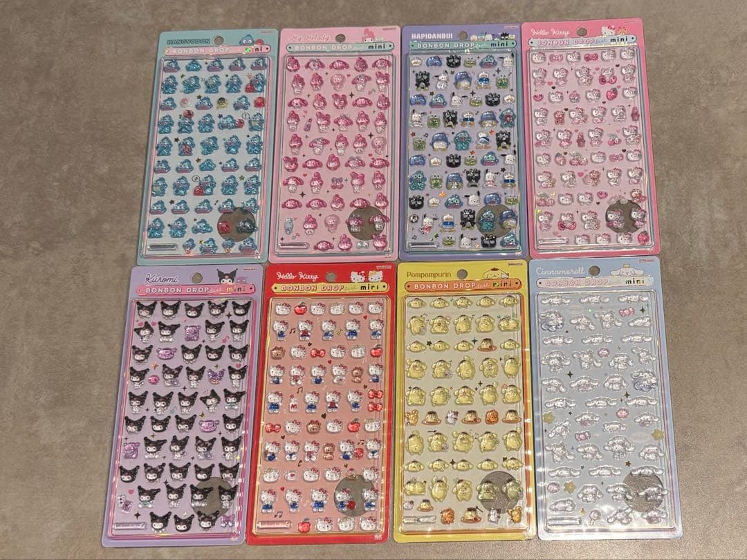 ボンボンドロップシール 8種コンプリートセット 正規品 サンリオ