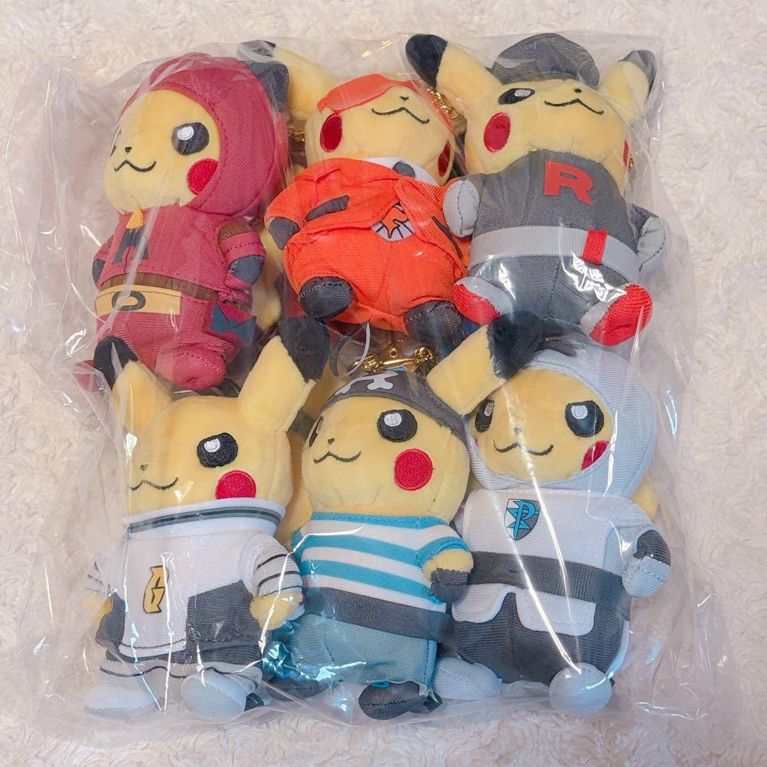 ピカチュウ 団員ごっこ マスコット6点セット