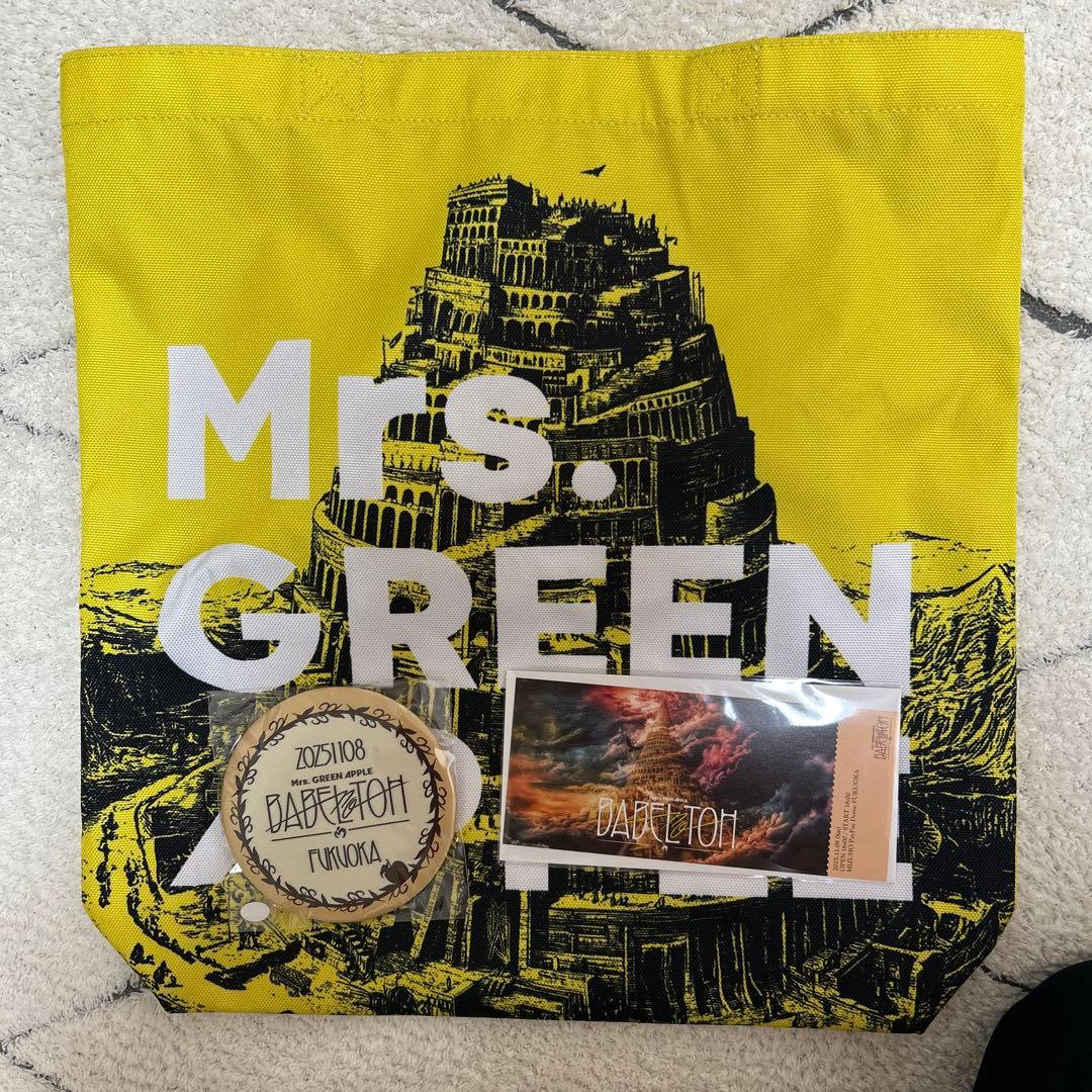 Mrs. GREEN APPLE ミセス バベルの塔 福岡 ジャムズシート 銀テ