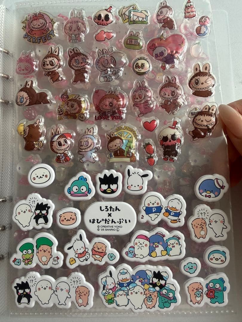 シール帳　正規品　新品　ボンボンドロップ　ラブブ　エスターバニーパワパフサンリオ