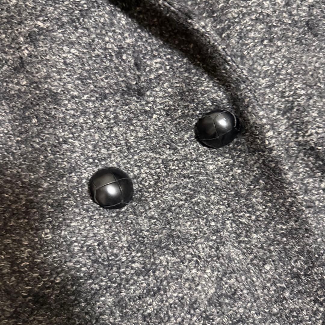 近年極美品　イザベルマラン　ツイードチェスターコート　くるみボタンオーバーサイズ