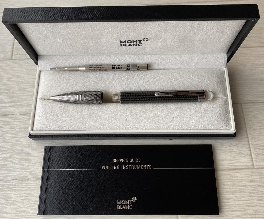 美品 モンブラン モンブラン スターウォーカーアルティメットカーボン ボールペン