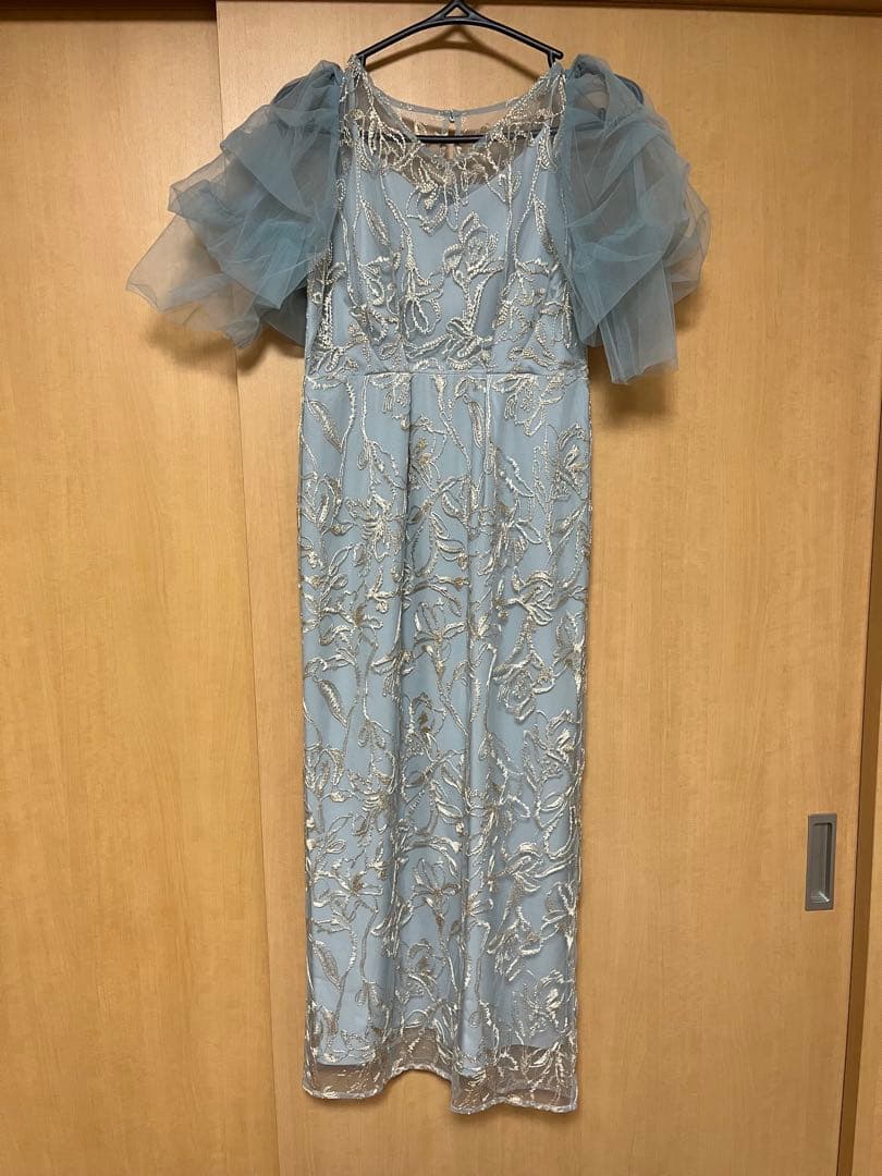 【美品】niana フラフィースリーブペンシルドレス