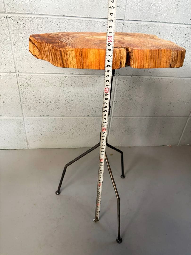 無垢材サイドテーブル　コーヒーテーブル　ナイトテーブル　観葉植物置き台