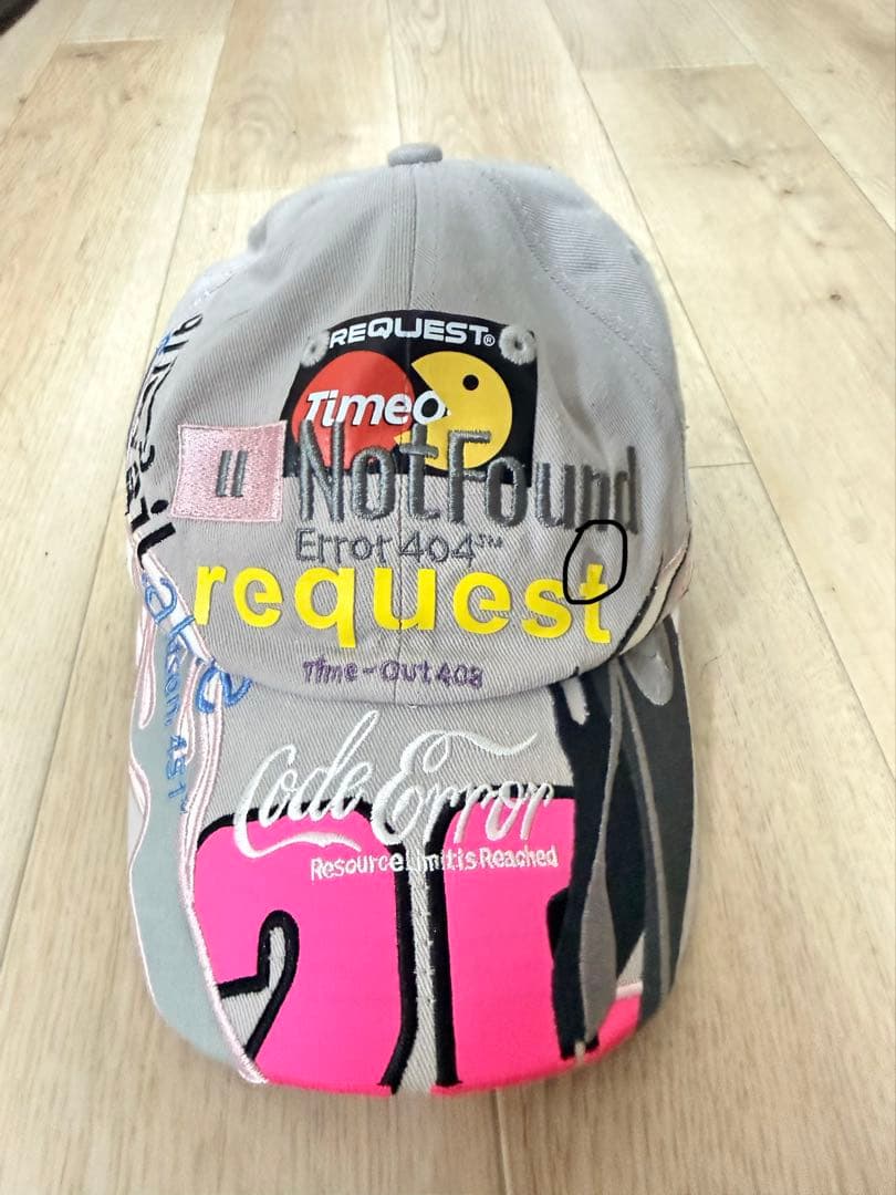 帽子 VETEMENTS BLACKOUT FLAME LOGO CAP