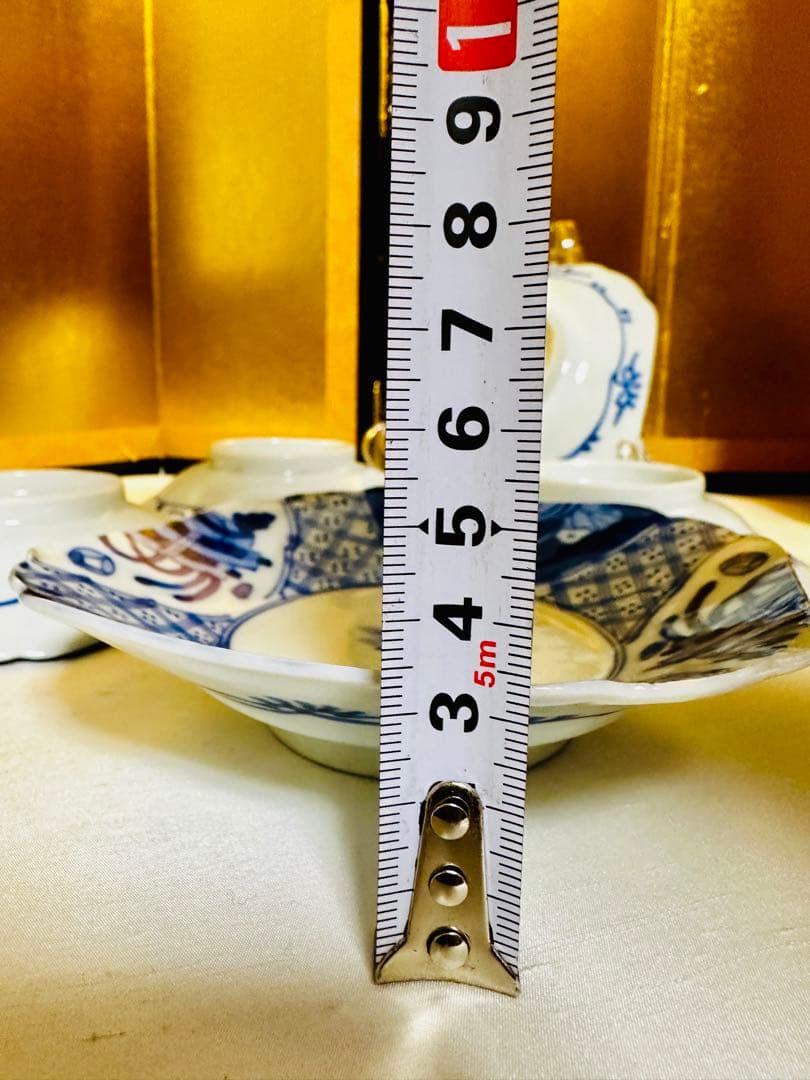 古伊万里　骨董　角皿　5枚