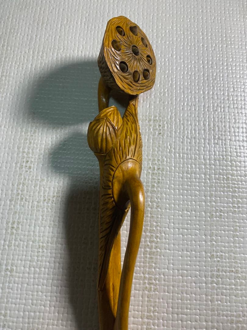 【長期保管品】 木彫仏像 如意　アンティーク　古材　年代物　当時物