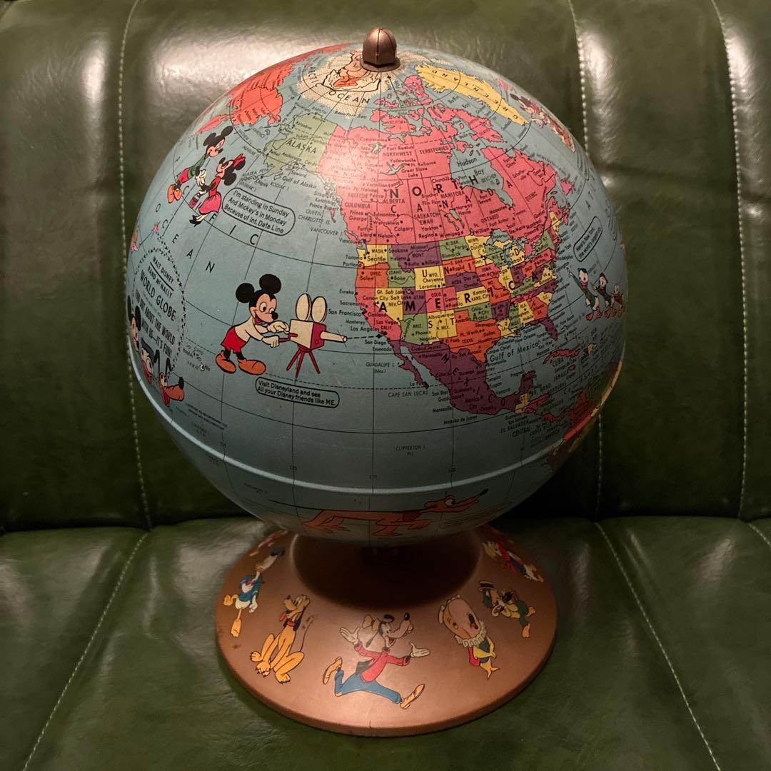 激レア 60's Rand McNally ディズニー 地球儀