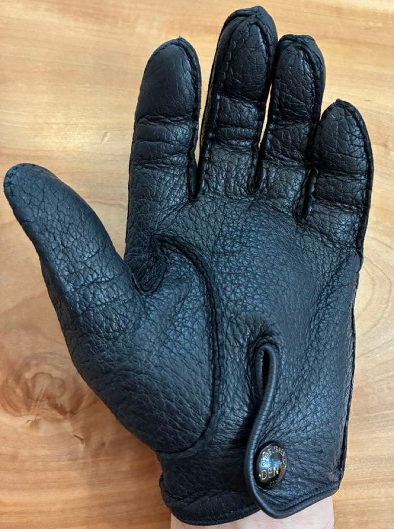 DENTS ペッカリー　７H メンズ　ブラック　裏地なし